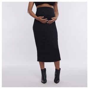 Motherhood Maternity Black Lace Maxi Skirt